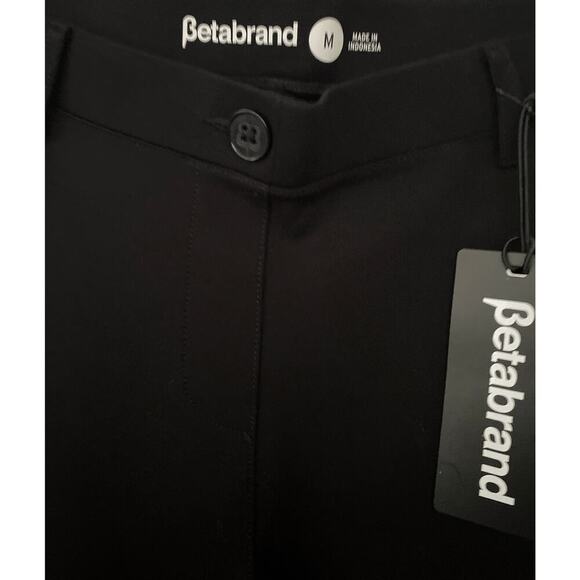 Betabrand Women's Dress Pants Yoga Pants Black Boot Cut Pull Up Stretch NWT - Picture 8 of 13